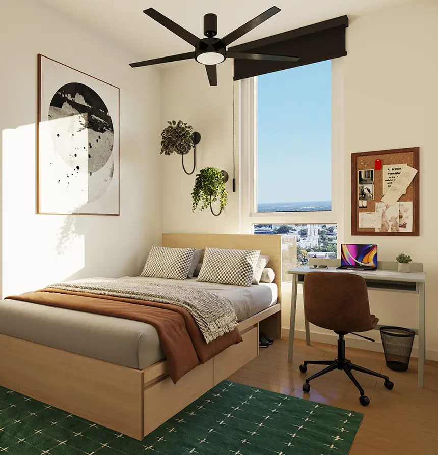 decorated bedroom