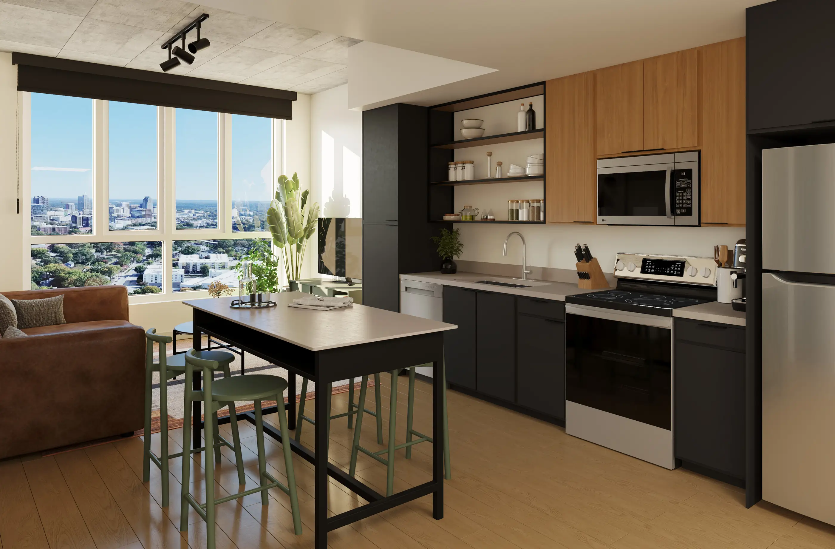 kitchen with modern appliances