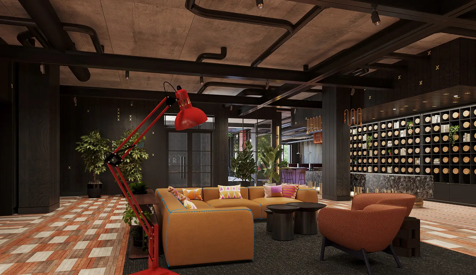 community lounge space