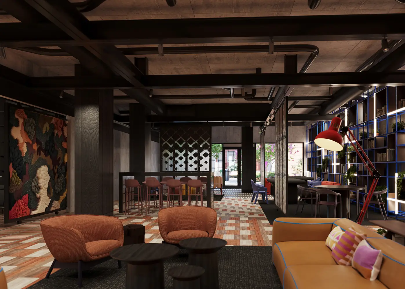 community lounge area