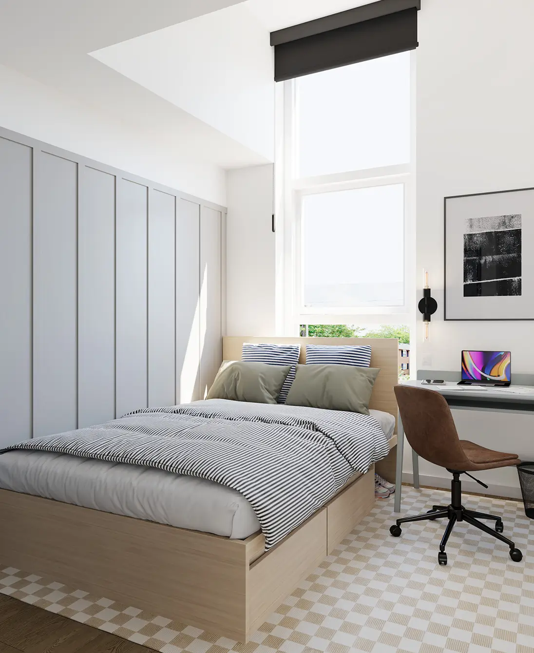 furnished bedroom
