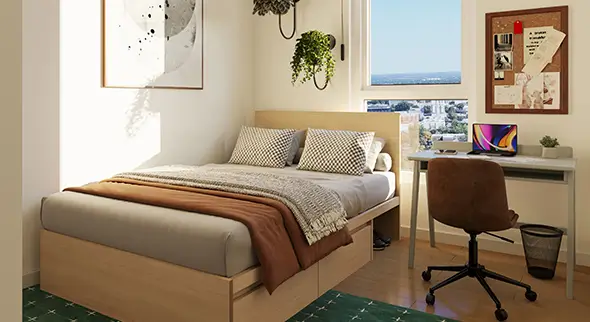 furnished bedroom