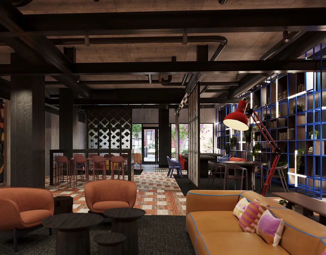 community lounge area
