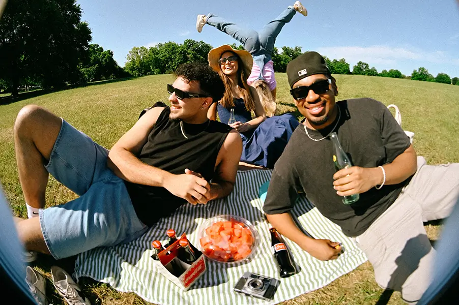friends having a picnic