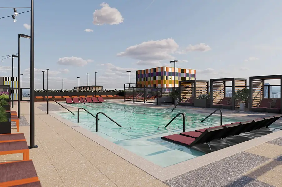 Hub Raleigh resort style pool